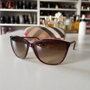 Burberry Burgundy Sunglasses
